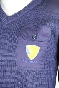 100% Wool Royal Blue Army Sweater