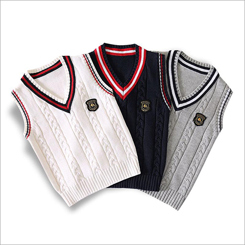 Half Sleeve School Sweater Age Group: Up To 16