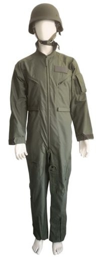 Green Military Fire-retardent Flight Overall Working Uniform Suits