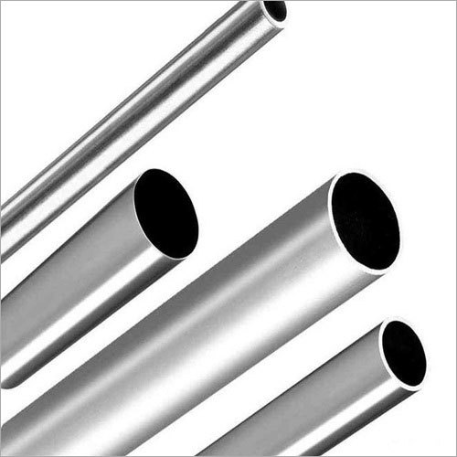 Silver Stainless Steel Round Pipe