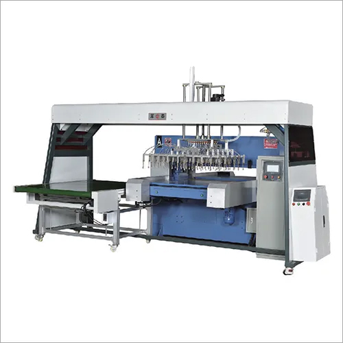 Blue Precision Automatic Segmented Feed Oil Press Cutter Machine