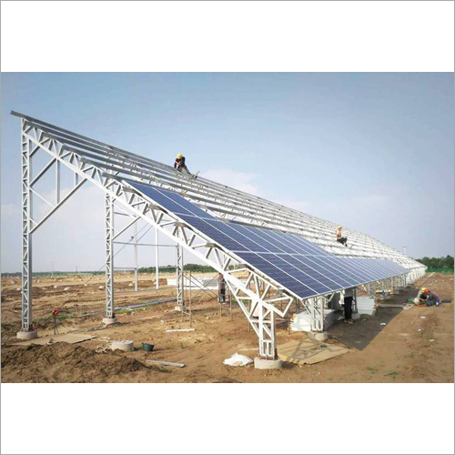 Blue Industrial Solar Module Mounting Structure