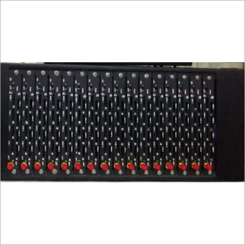 16 Port 128 SIM VOLTE Modem Support - Wired, 240 Volt, 12800 SMS in 15 Minutes | Black, USB Interface, 4G LTE & GSM Compatible, External Style