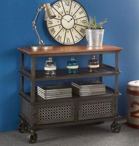 Handmade Iron Cart Storage