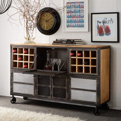 Handmade Iron Bar Storage