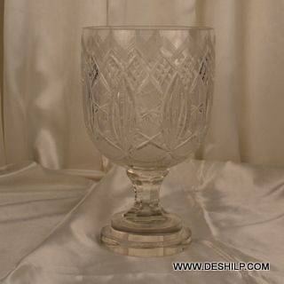 Glass Hurricane Candle Holder