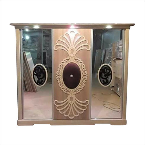 Wooden Cupboard With Mirror