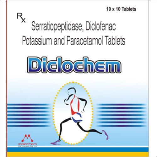 Serratiopeptidase Diclofenac Potassium and Paracetamol Tablets