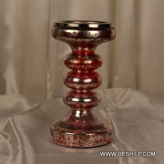 Pillar Glass Candle Stick Holder