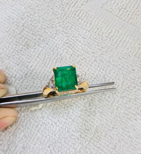 Natural Emerald Ring Grade: Available In All Grades