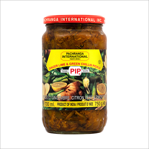 Ginger Lime and Green Chillis Pickle