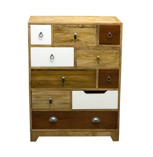 Handmade Side Board With Walnut Finish On Drawer