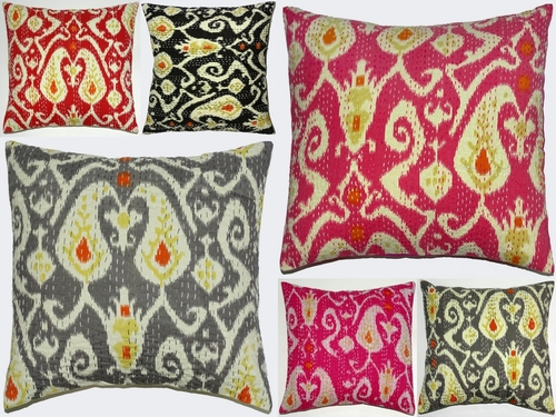 Assorted Multi Ikat Cusion Covers