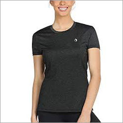 Gray And Also Available In Multicolor Ladies Round Neck T-Shirt