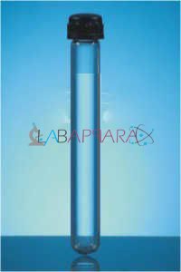 Tubes, Culture, Media, Round Bottom, with Screw Cap &PTFE liner.