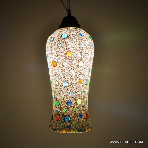 Beautiful Mosaic Wall Hanging Lamp