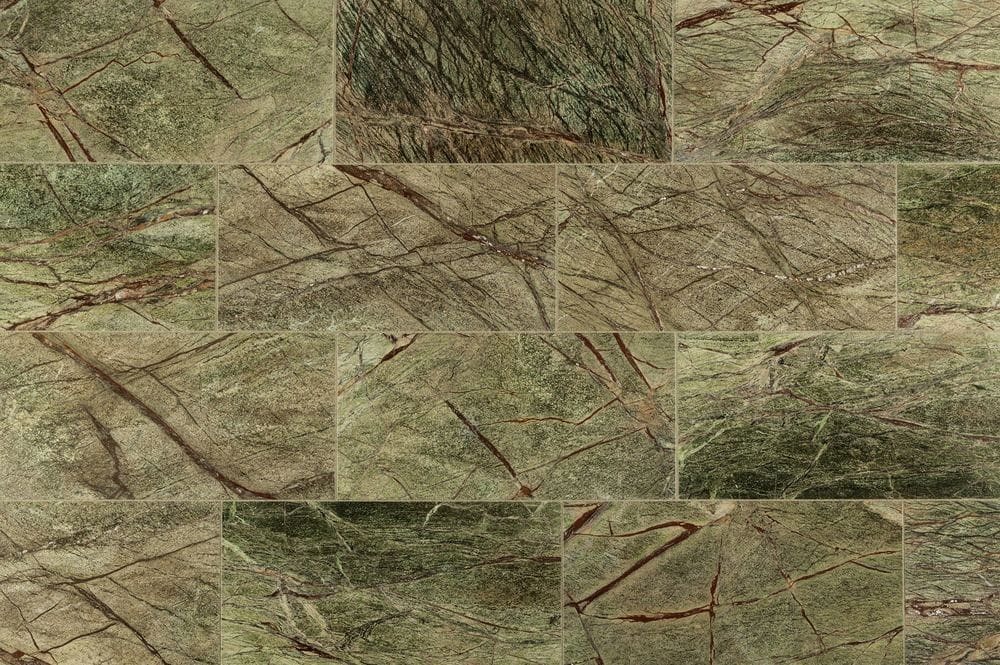 Rainforest Green Marble Slabs and Tiles