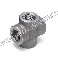 Sliver Carbon Steel 4Way Fittings