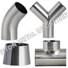 Sliver Stainless Steel Buttweld Wye Reducing