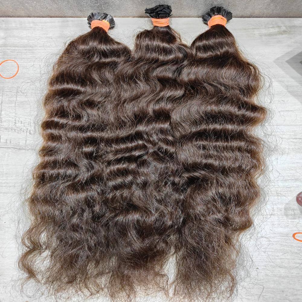 Deep Curly Brown Hairs - Feature: Excellent Sheen