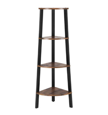 Rustic Brown Corner Ladder Shelf
