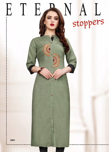 6 Colors Available Latest Look With Straight Style Kurti