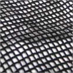 black cotton mesh fabric