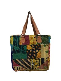 Vintage Patch Kantha Bag - Color: Assorted