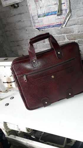 Leather laptop bag
