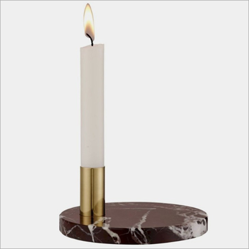 Marble Taper Candle Holder By TRANSPARENT OVERSEAS