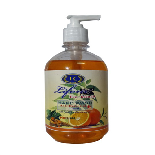Anti Bacterial Liquid Hand Wash - Orange Fragrance, Gentle Skin Formula, Long Lasting Packaging, 18-24 Months Shelf Life