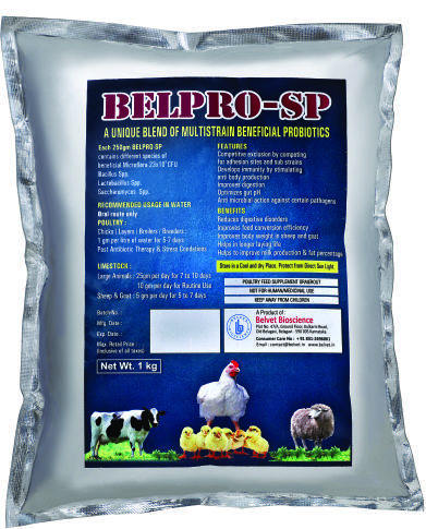 Probiotic Belpro-Sp Ws For Poultry Dairy And Aqua Efficacy: Promote Nutrition