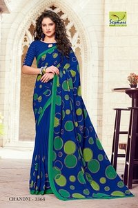 Printed Georgette Saree
