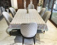 Indian Floral Block Print Tablecloth - 100% Cotton, 72 Inch Rectangle, Assorted Colors & Patterns | Elegant Handmade Table Linen Perfect For Dining Decor