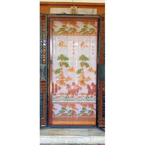 Printed Mosquito Mesh door