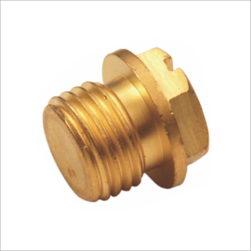 1/4 Brass Solid Heavy Plug