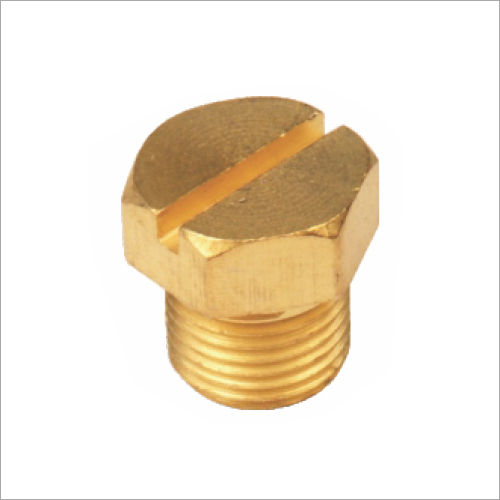 1/8 Brass Heavy Hex Plug