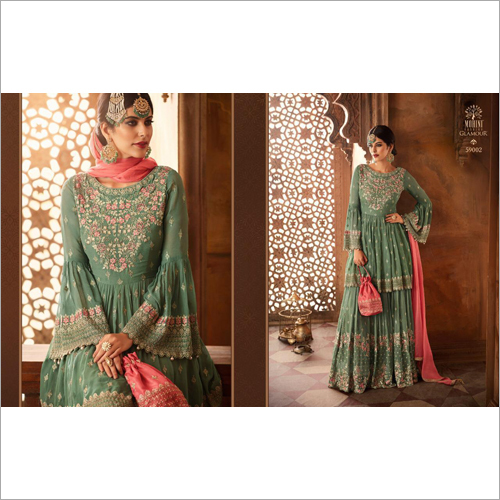 Available In Multicolored Ladies Sharara Suit