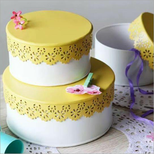 Metal Designer Cake Box