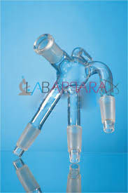 Receiver Adapters Bend With Multiple Connections (Pig) - Borosilicate Glass, Lab Apparatus | Durable, Versatile, Efficient Transfer