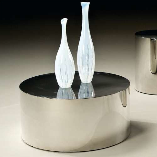 Manual Stainless Steel Round Drum Table