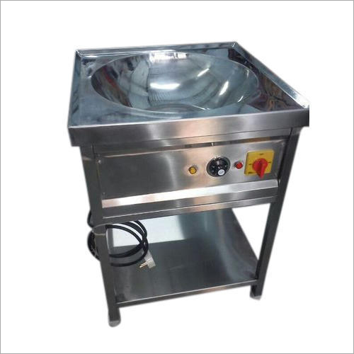 Commercial Induction Deep Kadai - Stainless Steel, Customized Size, Silver Color | Semi-Automatic, Low Maintenance, High Operational Fluency, Longer Service Life