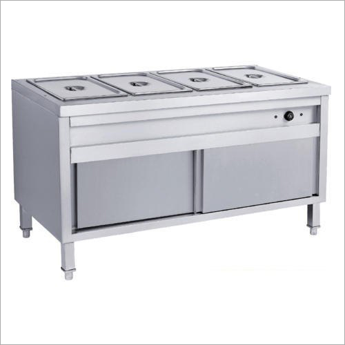 Seven Container Bain Marie - Stainless Steel Customized Size Silver Color | Manual Operation Ideal for Canteens Hotels Motels and Restaurants