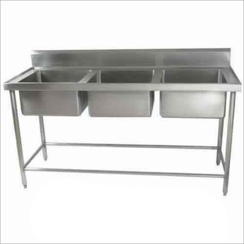 Manual Industrial Pot Wash Sink Table