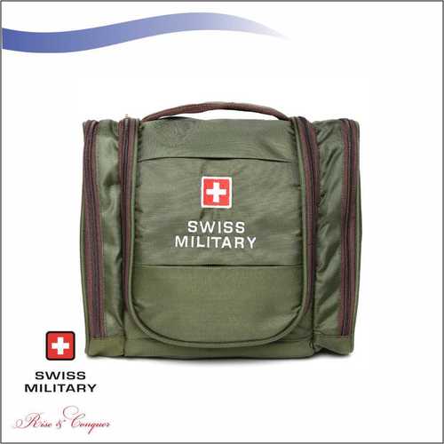 Swiss Military Multiple Pockets Including Wet Pocket + Quick Access Pocket With Carrying Handle Green (TB2)