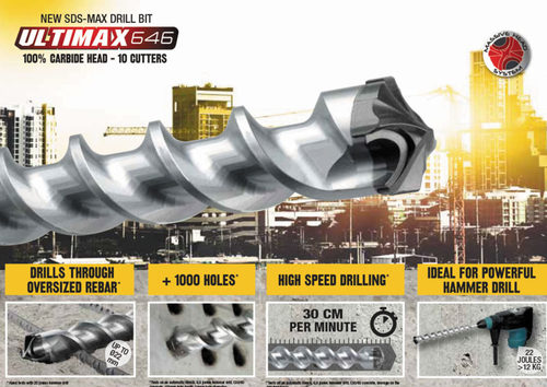 DIAGER ULTIMAX SDS MAX Drill Bit By J. C. GUPTA & SONS