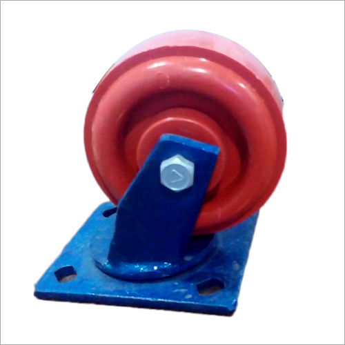 Red Castor Wheel - Available in PU, PP, Nylon, Rubber, and Red PVC, Customized Size and Length, Heavy Duty Load Bearing Capacity, Excellent Movability and Anti-Corrosive Coating
