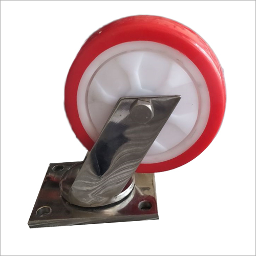 Nylon Red Castor Wheel - Customized Size, Graded Nylon Material , Durable and Wear-Resistant Design for Industrial Portability