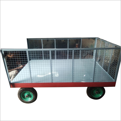 Metal Cage Trolley - Solid Iron Construction , Customized Dimensions, High Impact Resistance, Low Maintenance Cost