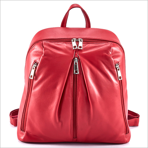 Ladies Leather Backpack